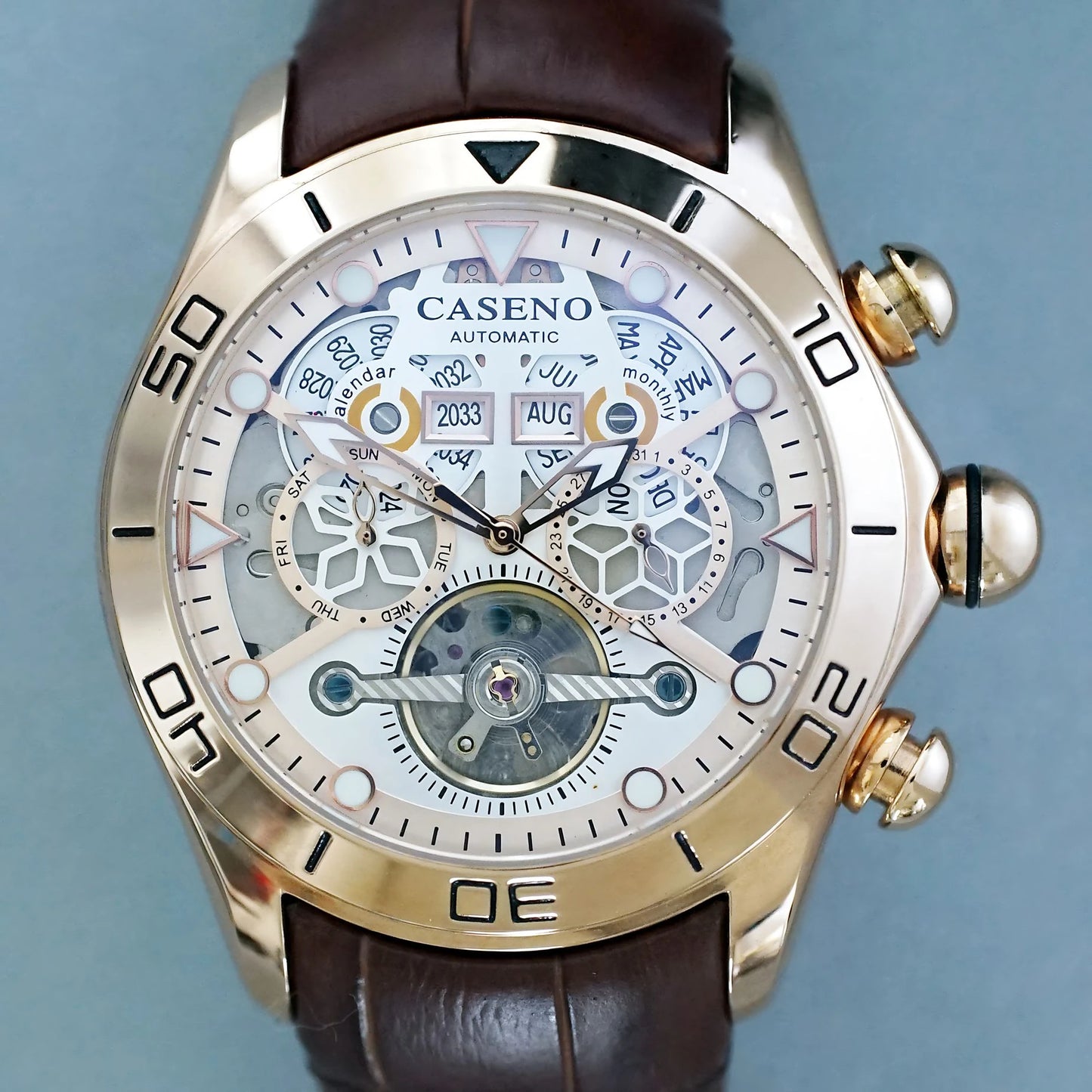 Elegante Herren-Tourbillon-Uhr