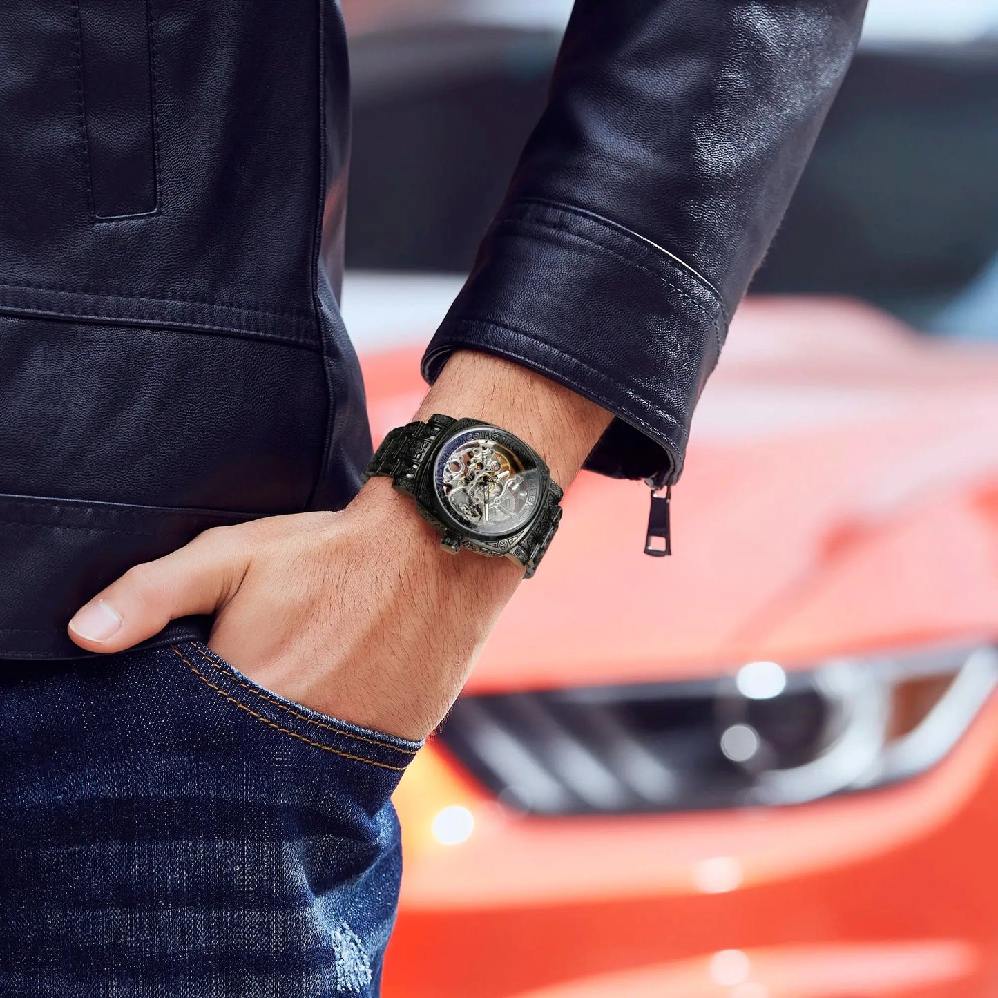 Elegante Retro-Uhr für Männer