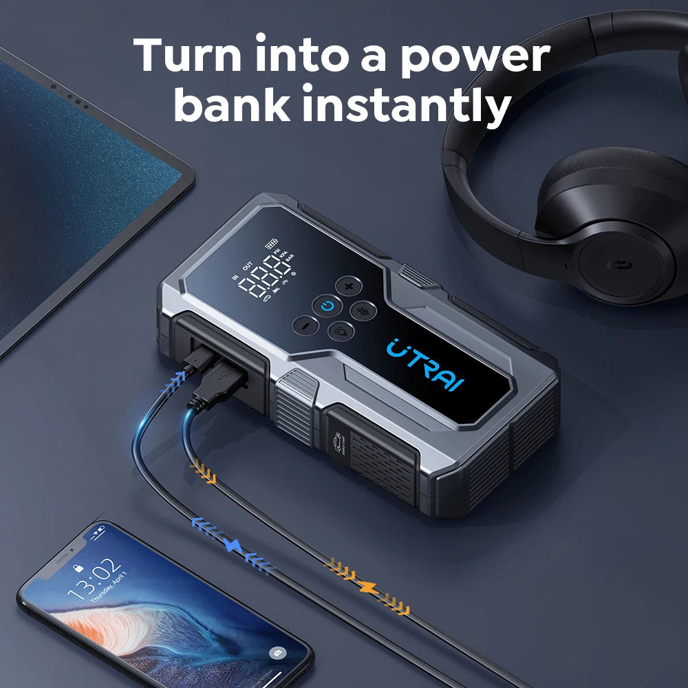 Kraftvoller Autostarter & Powerbank