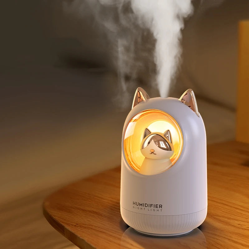 Kuschelige Katzenluftbefeuchter