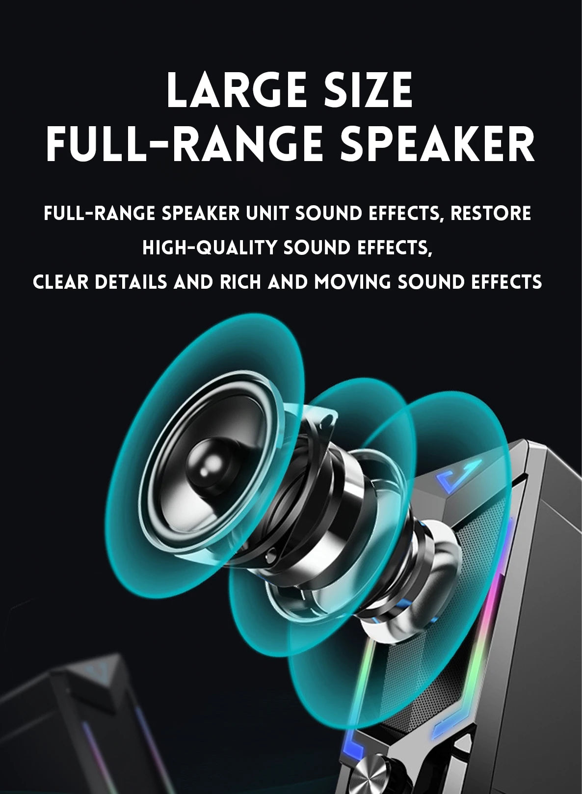 Kraftvolle RGB Soundbox
