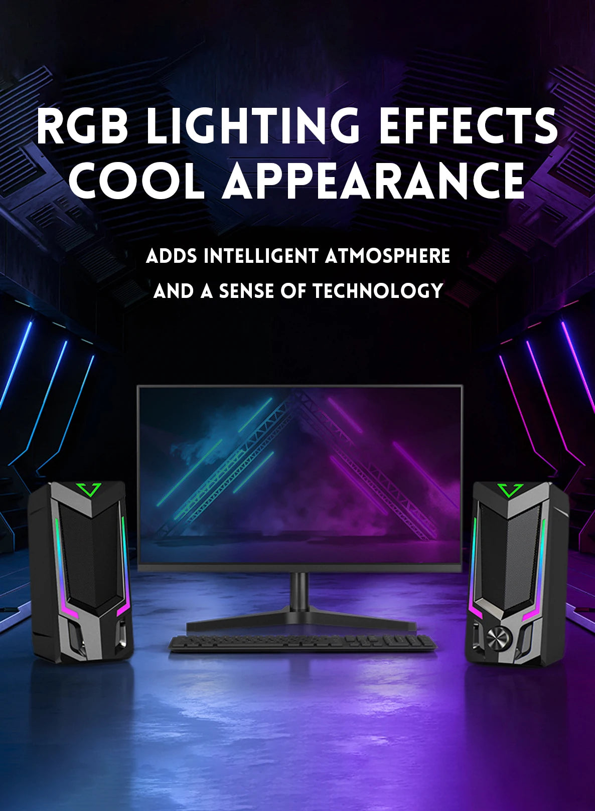 Kraftvolle RGB Soundbox