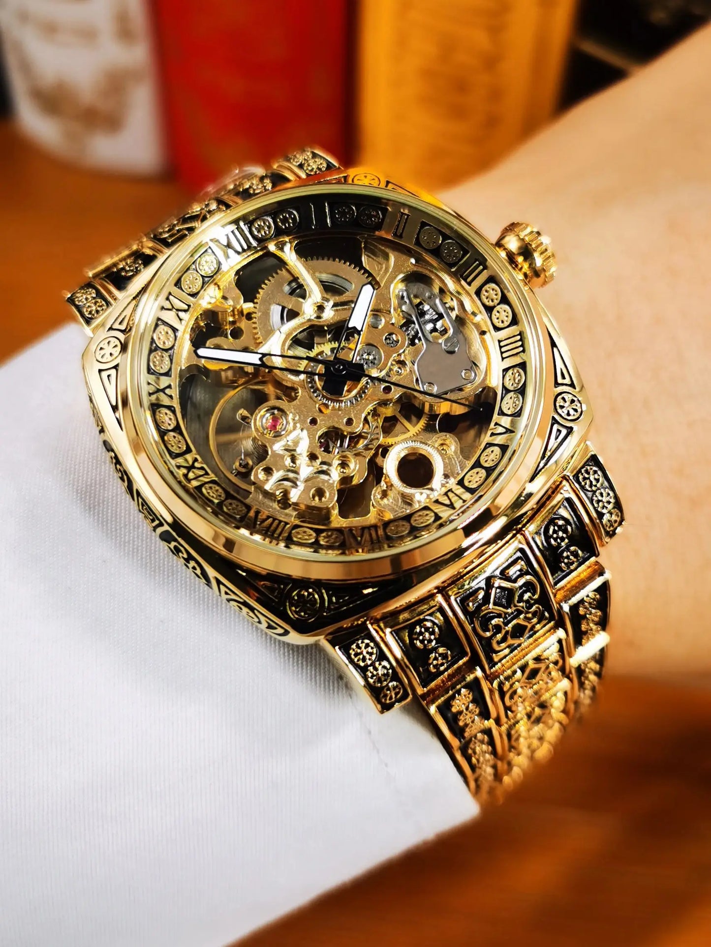 Elegante Retro-Uhr für Männer