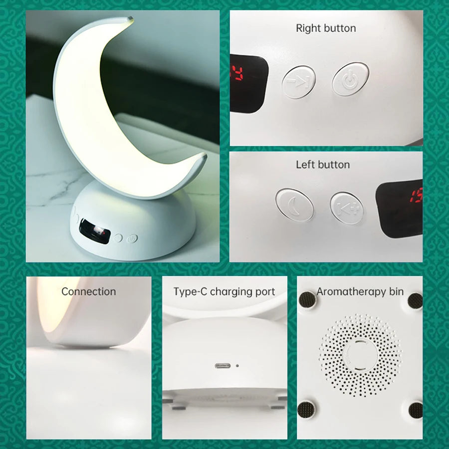 Leuchtende Azan-Lampe mit Bluetooth