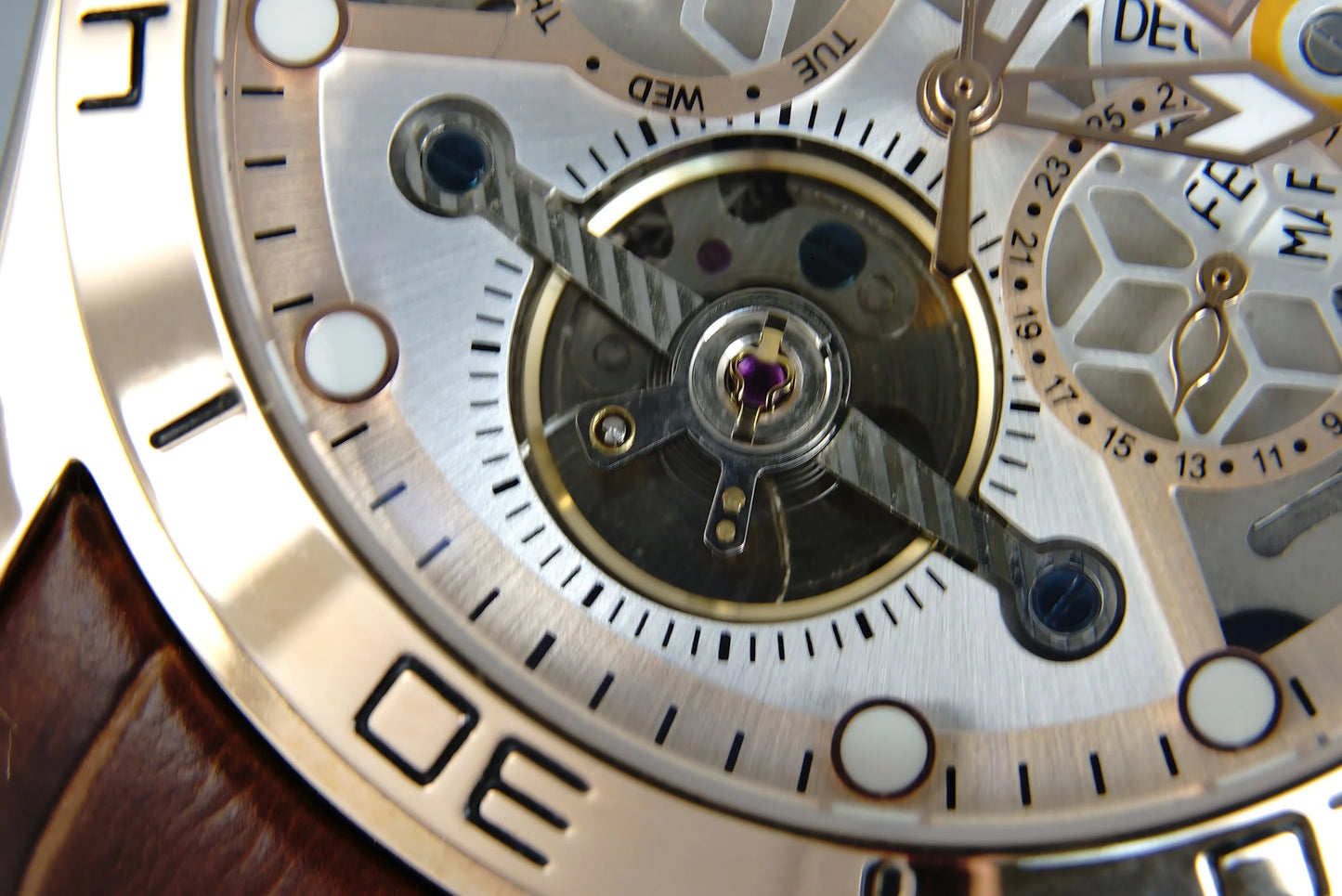 Elegante Herren-Tourbillon-Uhr