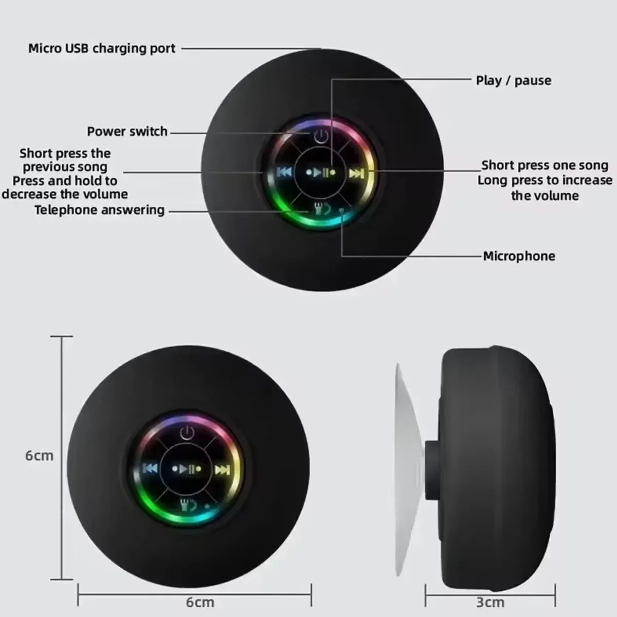 Wasserdichter Bluetooth Lautsprecher