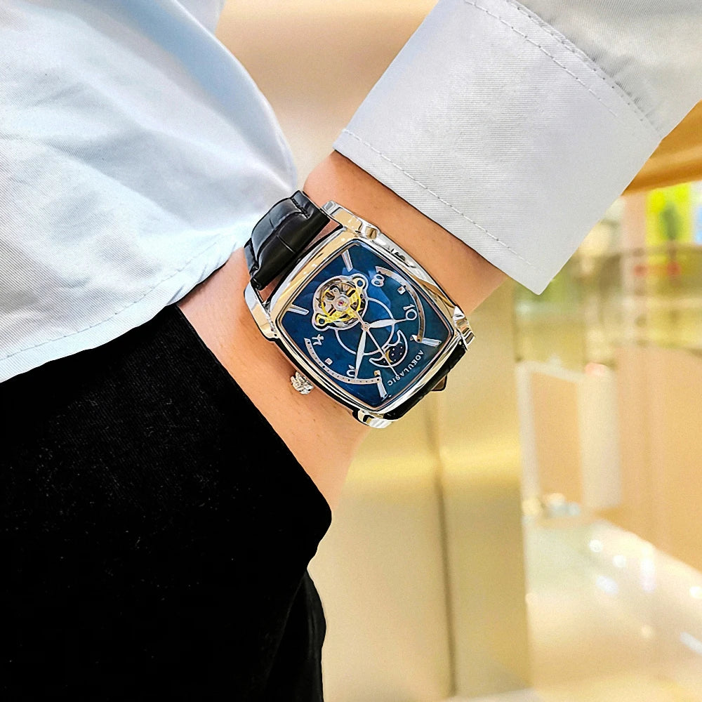 Elegante Mondphasen Damen Uhr