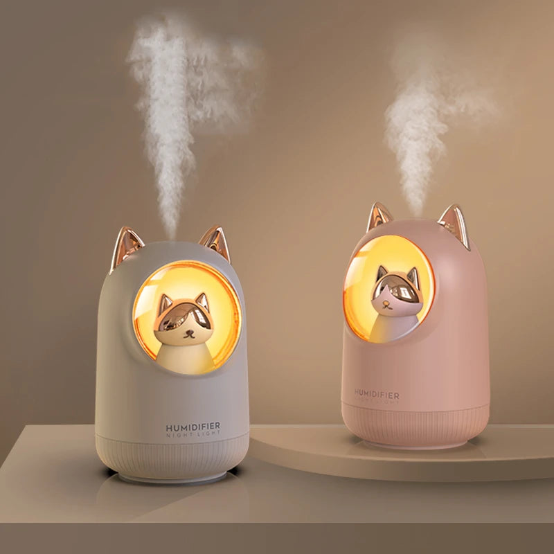 Kuschelige Katzenluftbefeuchter