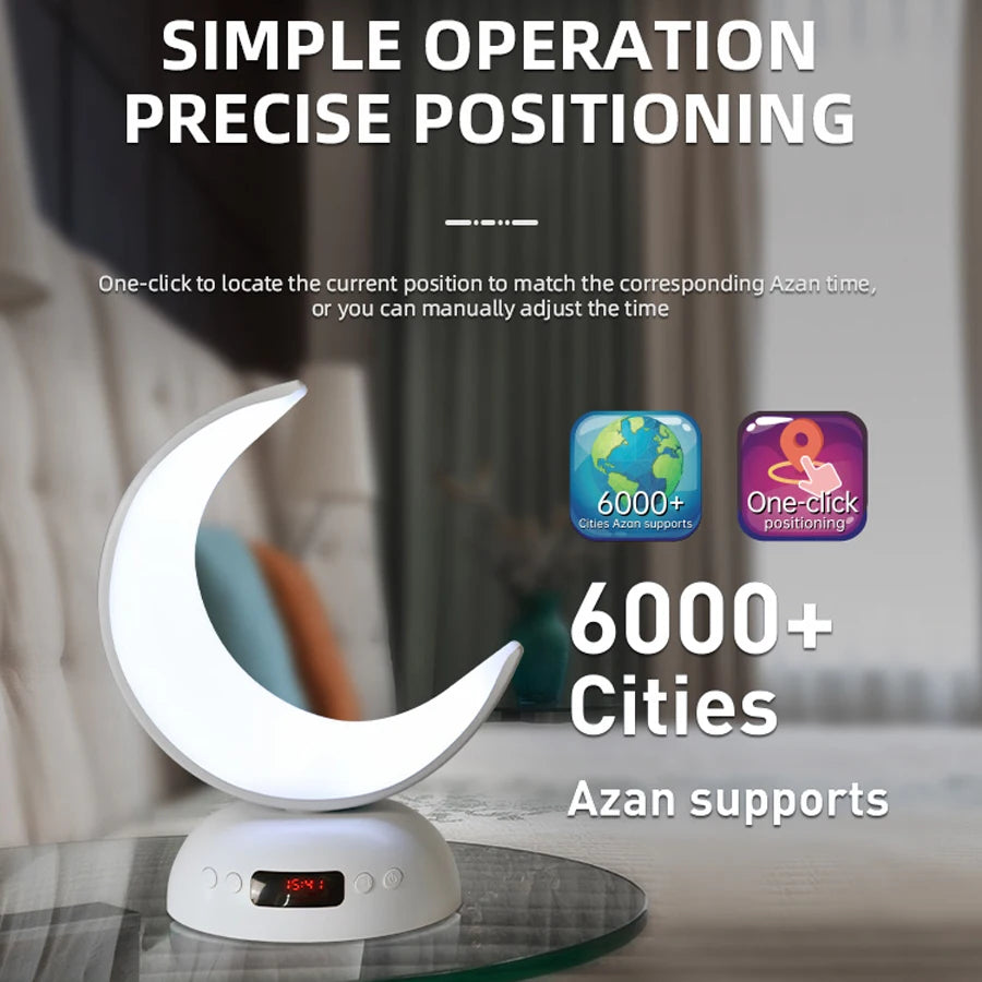 Leuchtende Azan-Lampe mit Bluetooth